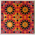 Girih Rasa I by Natasha Kumar — etching, monoprint and screenprint with 22 carat gold leaf, Rasa Girih series