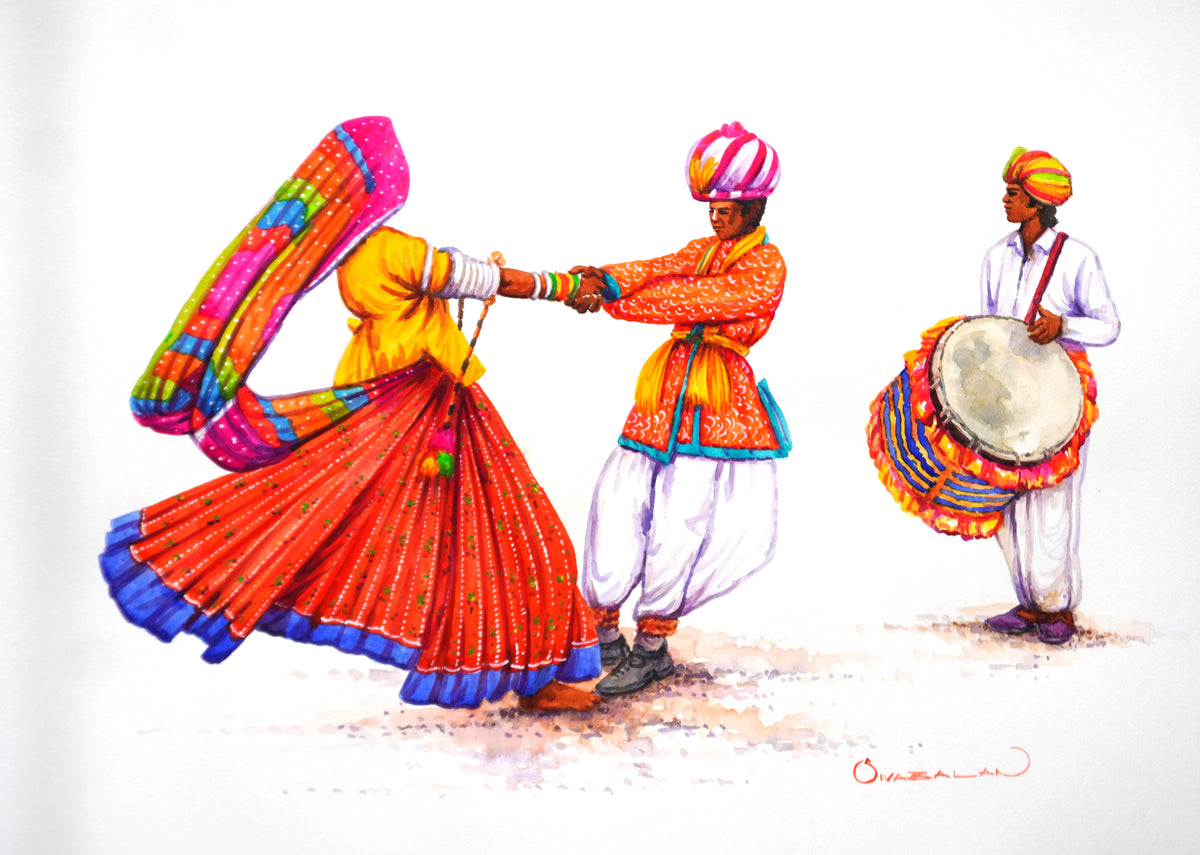 The Drummer knows Teej Festival Rajasthan by Sivabalan