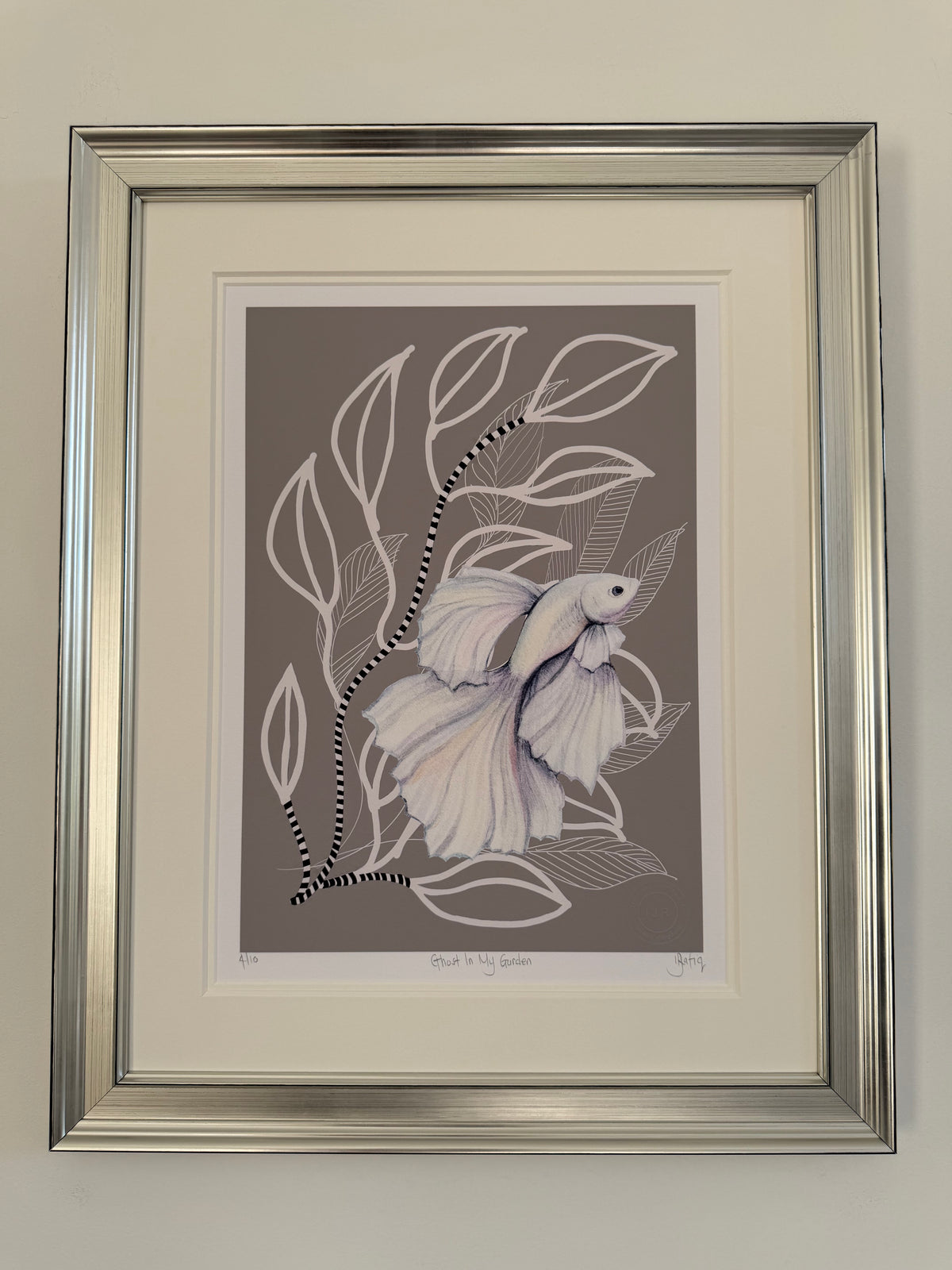 Ghost in My Garden by Isma J. Rafiq — Underwater Love series, framed