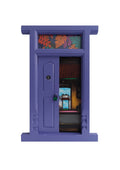 Wooden Door Series 1947 XIII – Lavender Violet by K.R. Santhana Krishnan — mixed media on wood, Door 1947 series